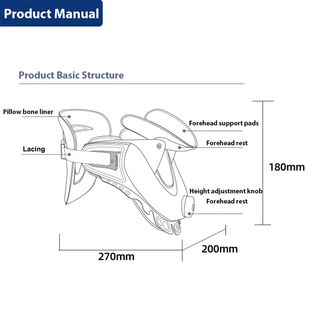 Adjustable Air Sac Neck Stretcher Collar for Spinal Alignment Traction Support