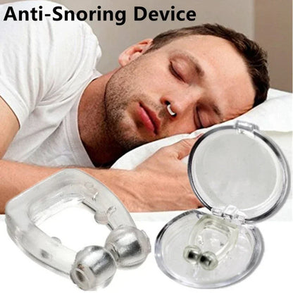 Magnetic Anti-Snore Nose Clip: Easy Breathing, Peaceful Sleep, Apnea Guard