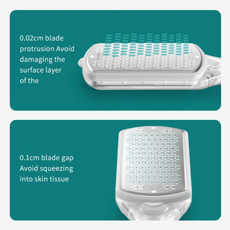 MR.GREEN Professional Stainless Steel Foot File Callus Remover Scraper for Smooth Heels