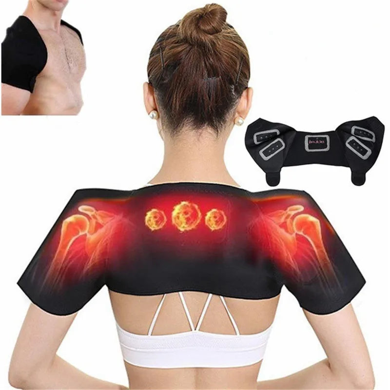 Self-Heating Tourmaline Shoulder Support Wrap for Targeted Muscle Pain Relief