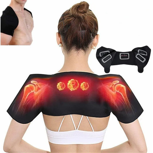 Self-Heating Tourmaline Shoulder Support Wrap for Targeted Muscle Pain Relief