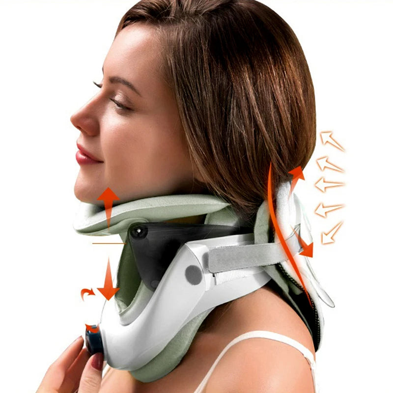 Adjustable Air Sac Neck Stretcher Collar for Spinal Alignment Traction Support