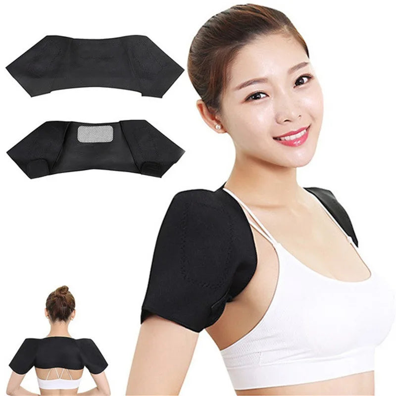 Self-Heating Tourmaline Shoulder Support Wrap for Targeted Muscle Pain Relief
