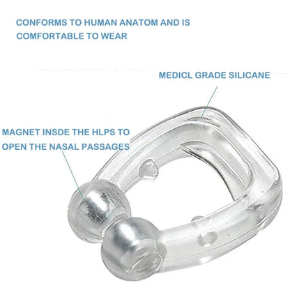 Magnetic Anti-Snore Nose Clip: Easy Breathing, Peaceful Sleep, Apnea Guard