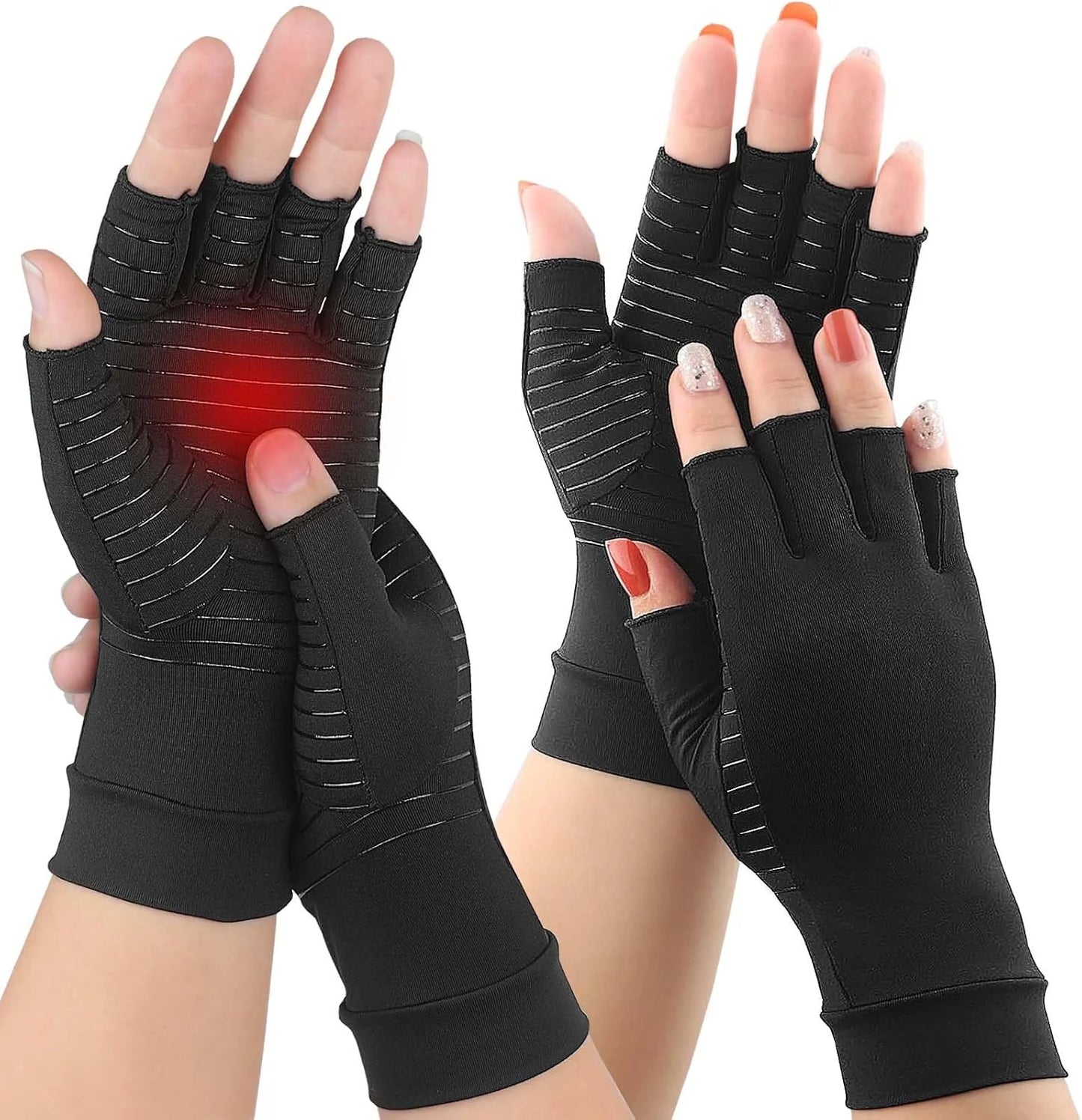 Premium Copper Compression Arthritis Gloves for Carpal Tunnel & Hand Pain Relief