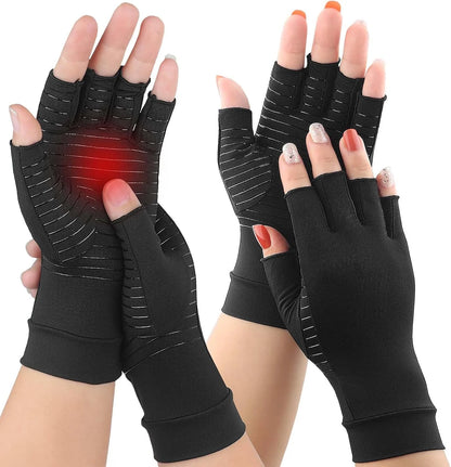 Premium Copper Compression Arthritis Gloves for Carpal Tunnel & Hand Pain Relief