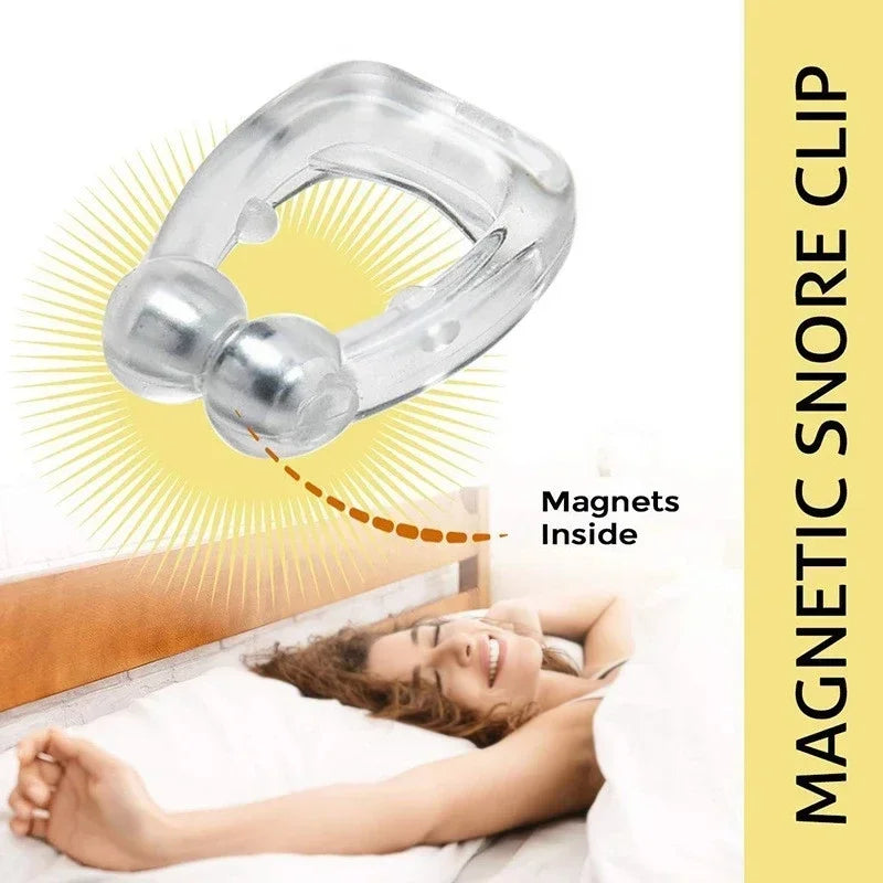 Magnetic Anti-Snore Nose Clip: Easy Breathing, Peaceful Sleep, Apnea Guard