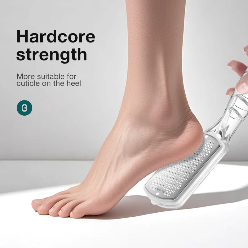 MR.GREEN Professional Stainless Steel Foot File Callus Remover Scraper for Smooth Heels