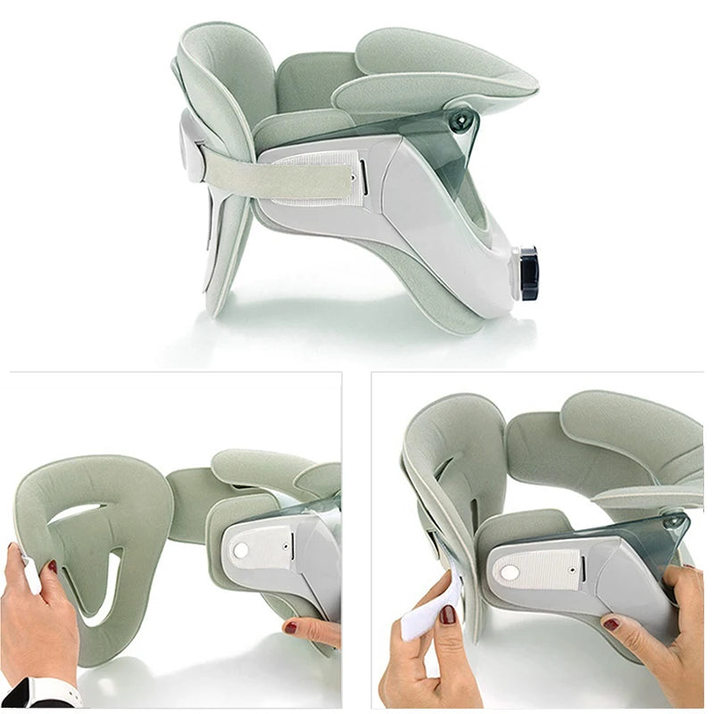 Adjustable Air Sac Neck Stretcher Collar for Spinal Alignment Traction Support