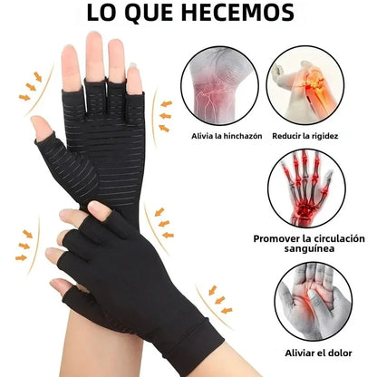Premium Copper Compression Arthritis Gloves for Carpal Tunnel & Hand Pain Relief